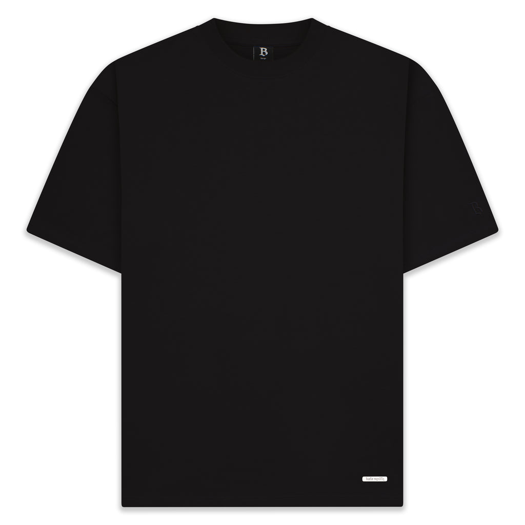 SUPER HEAVY BLANK T-SHIRT BLACK