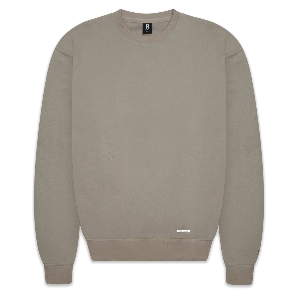 SUPER HEAVY BLANK SWEATER STONE