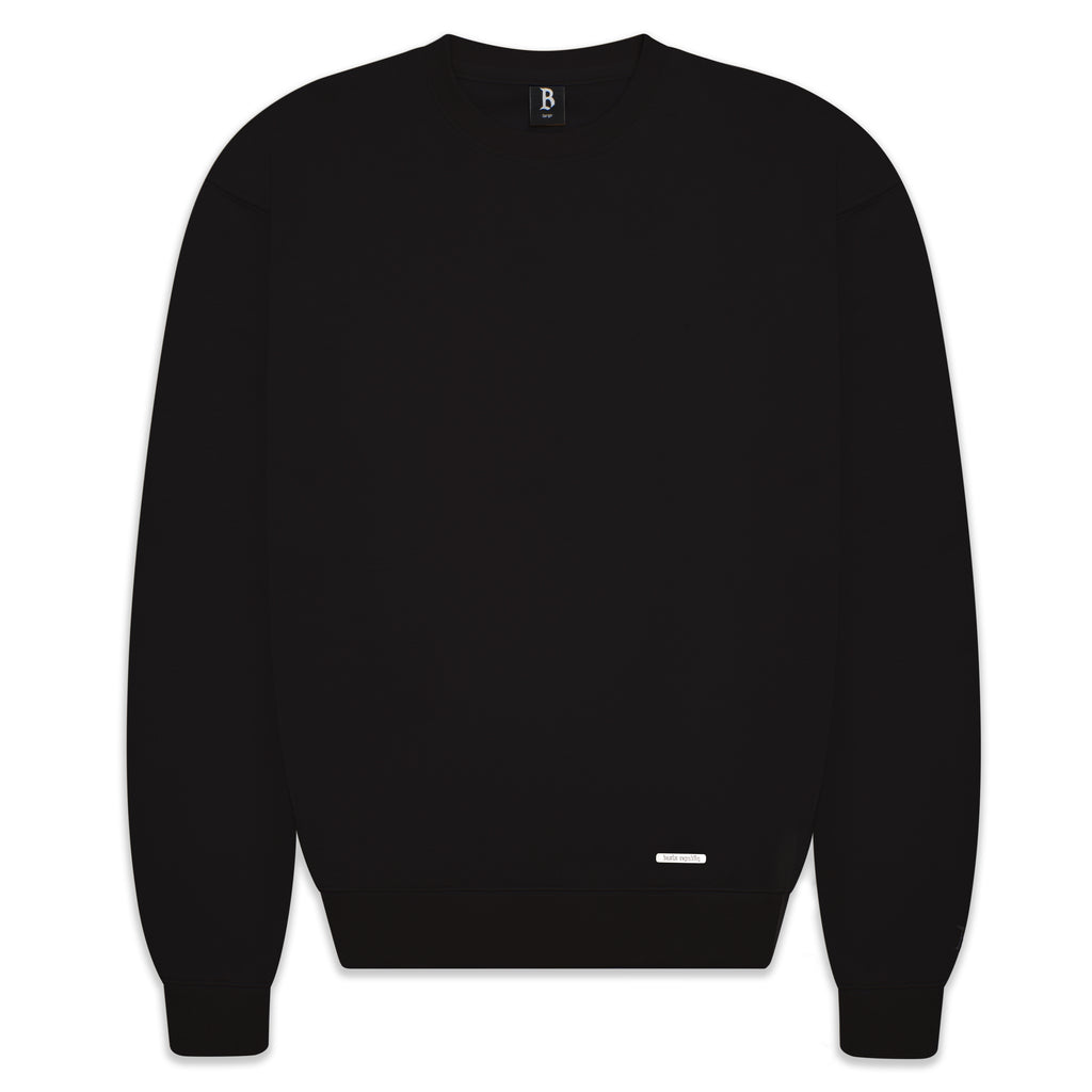 SUPER HEAVY BLANK SWEATER BLACK