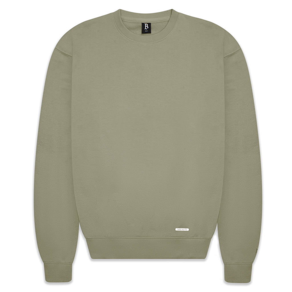 SUPER HEAVY BLANK SWEATER OLIVE