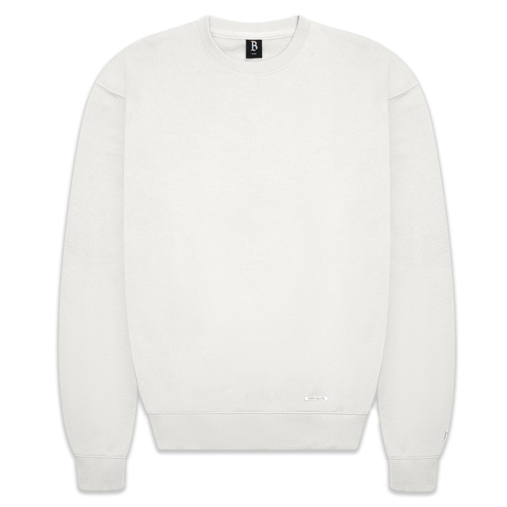 SUPER HEAVY BLANK SWEATER CREAM WHITE